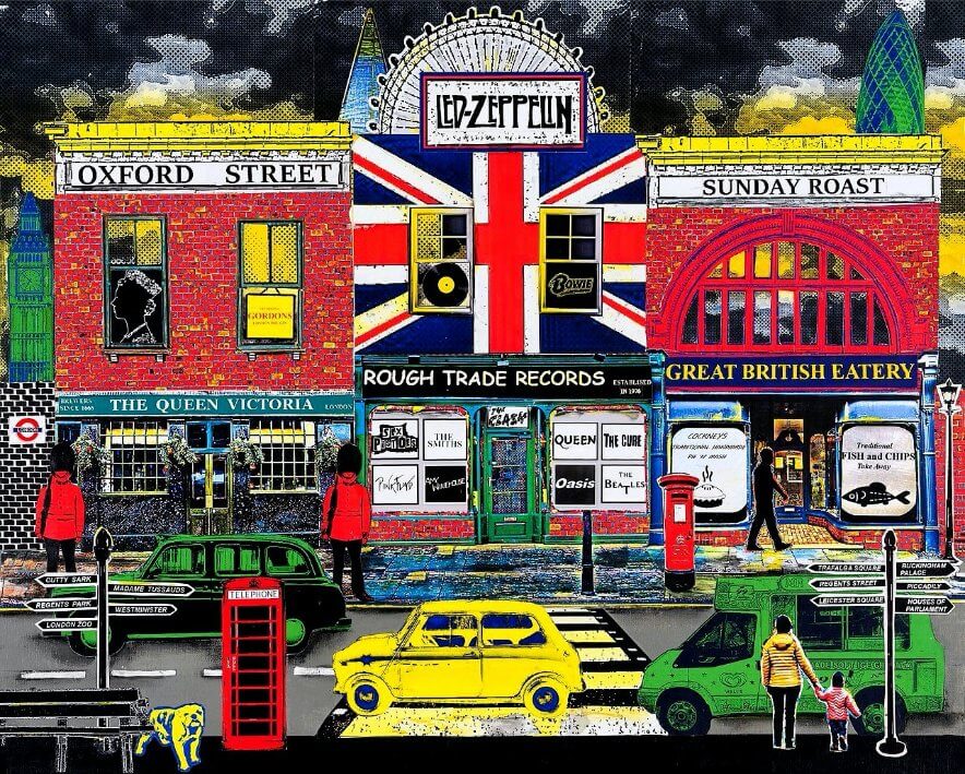 "Best of British" collage by Emma Mullender