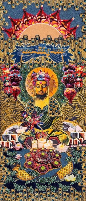 "Funky Buddha. Mind Body and Soul collage" by Emma Mullender