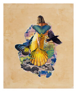 "She's stepping out of her shell" print by Emma Mullender
